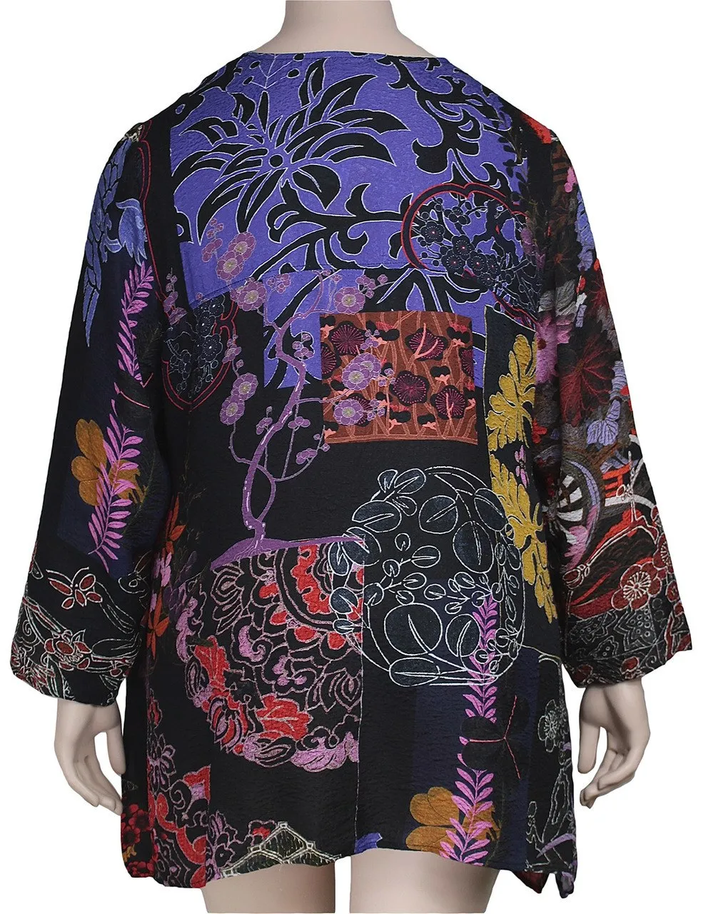 Citron Silk Print Tunic