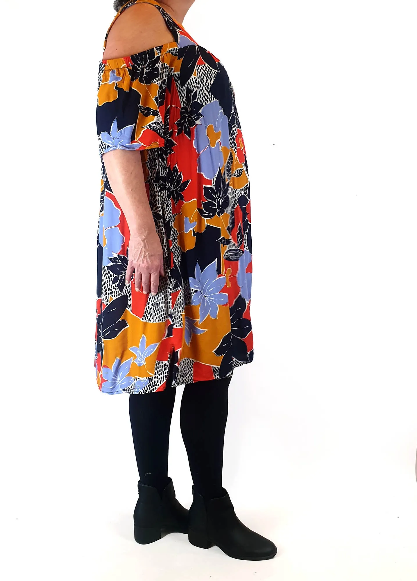 Colourful floral print dress size 20