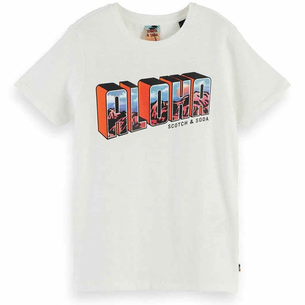 Cotton Artwork T-Shirt - White