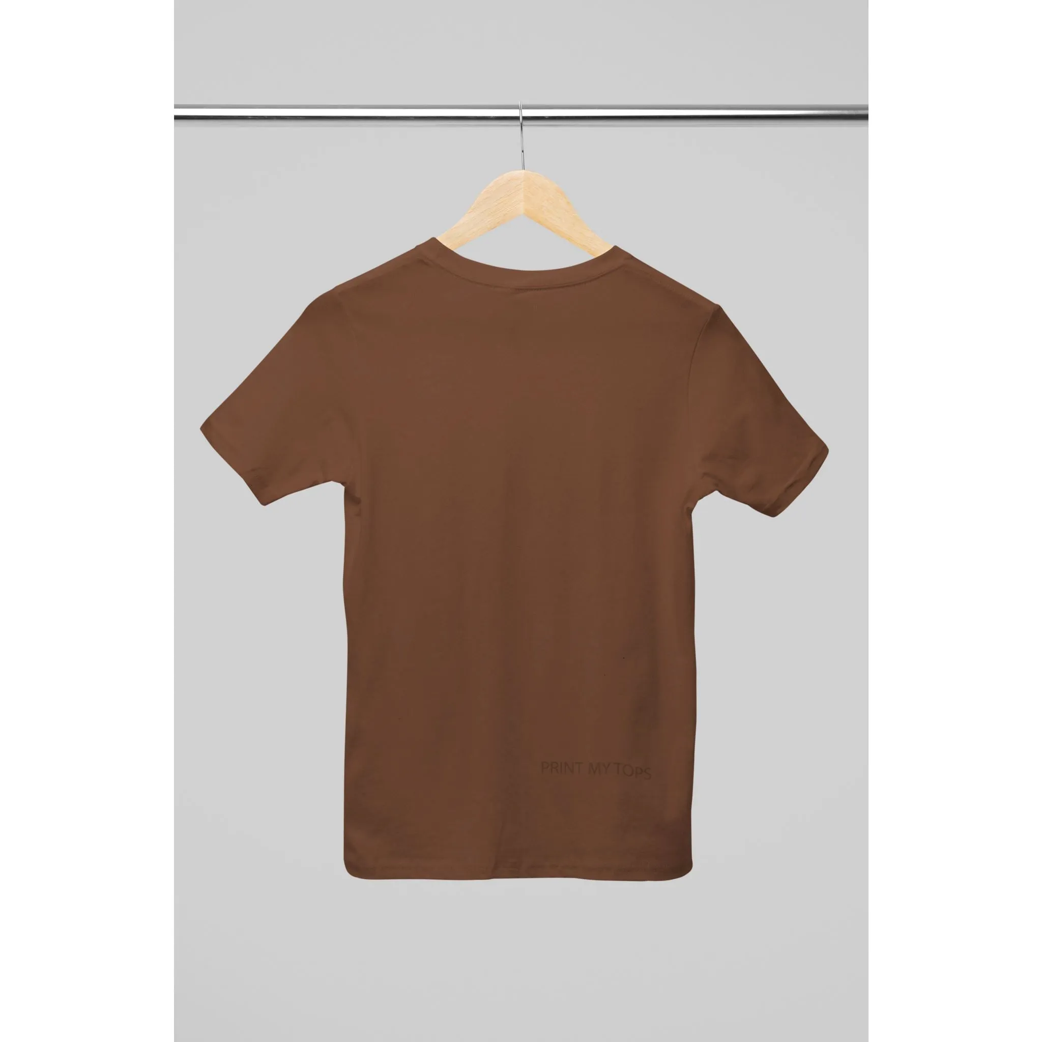 Crew Neck T-shirts Personalised with Your  Text On Back