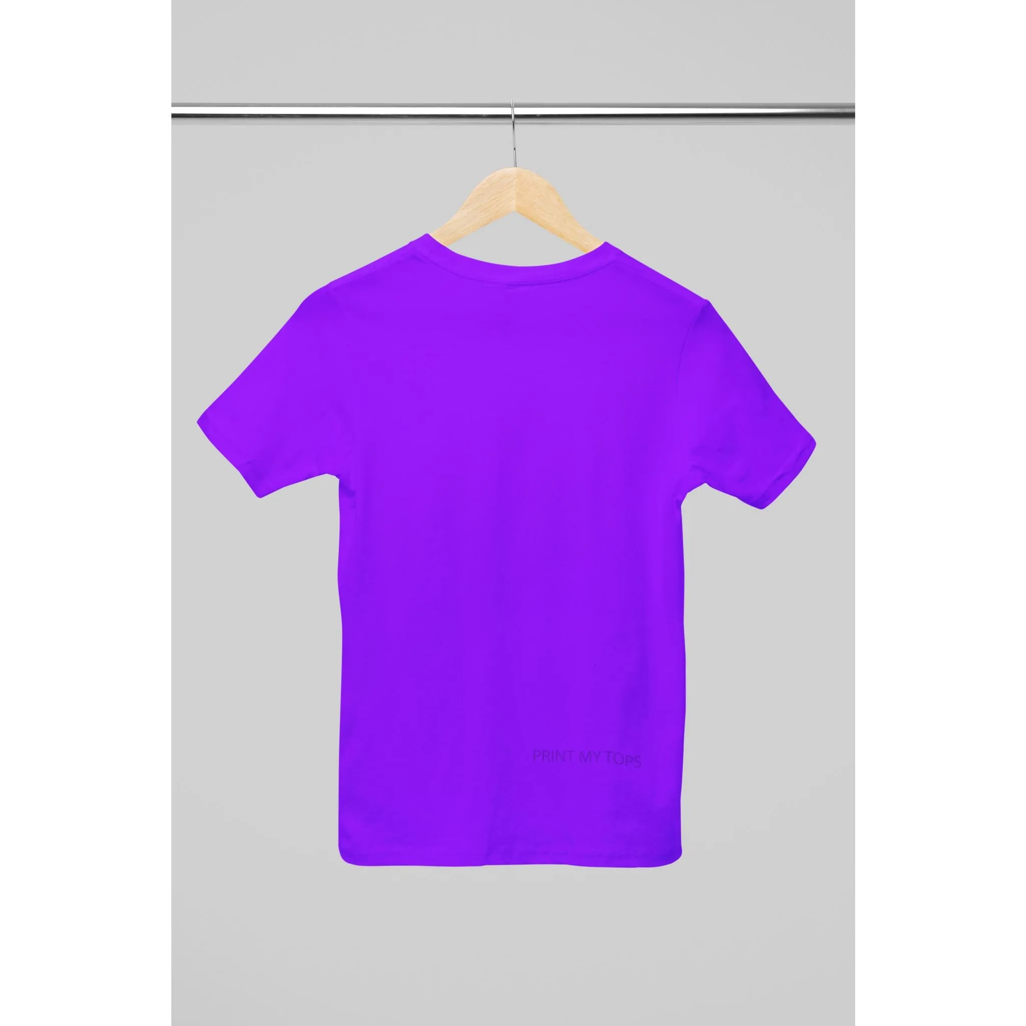 Crew Neck T-shirts Personalised with Your  Text On Back