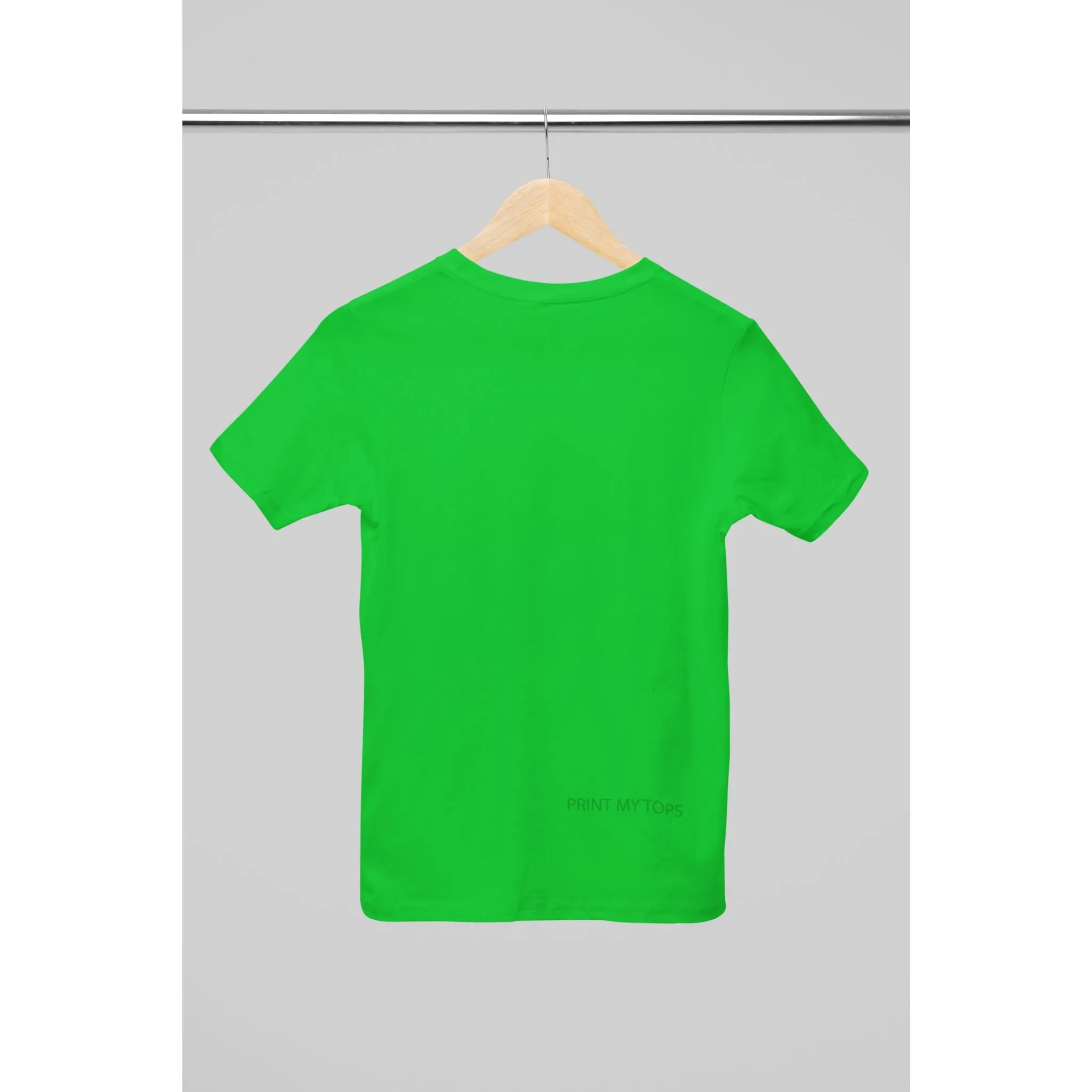 Crew Neck T-shirts Personalised with Your  Text On Back
