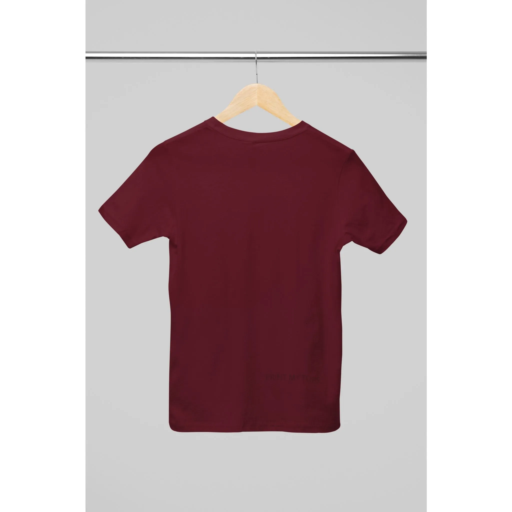 Crew Neck T-shirts Personalised with Your  Text On Back