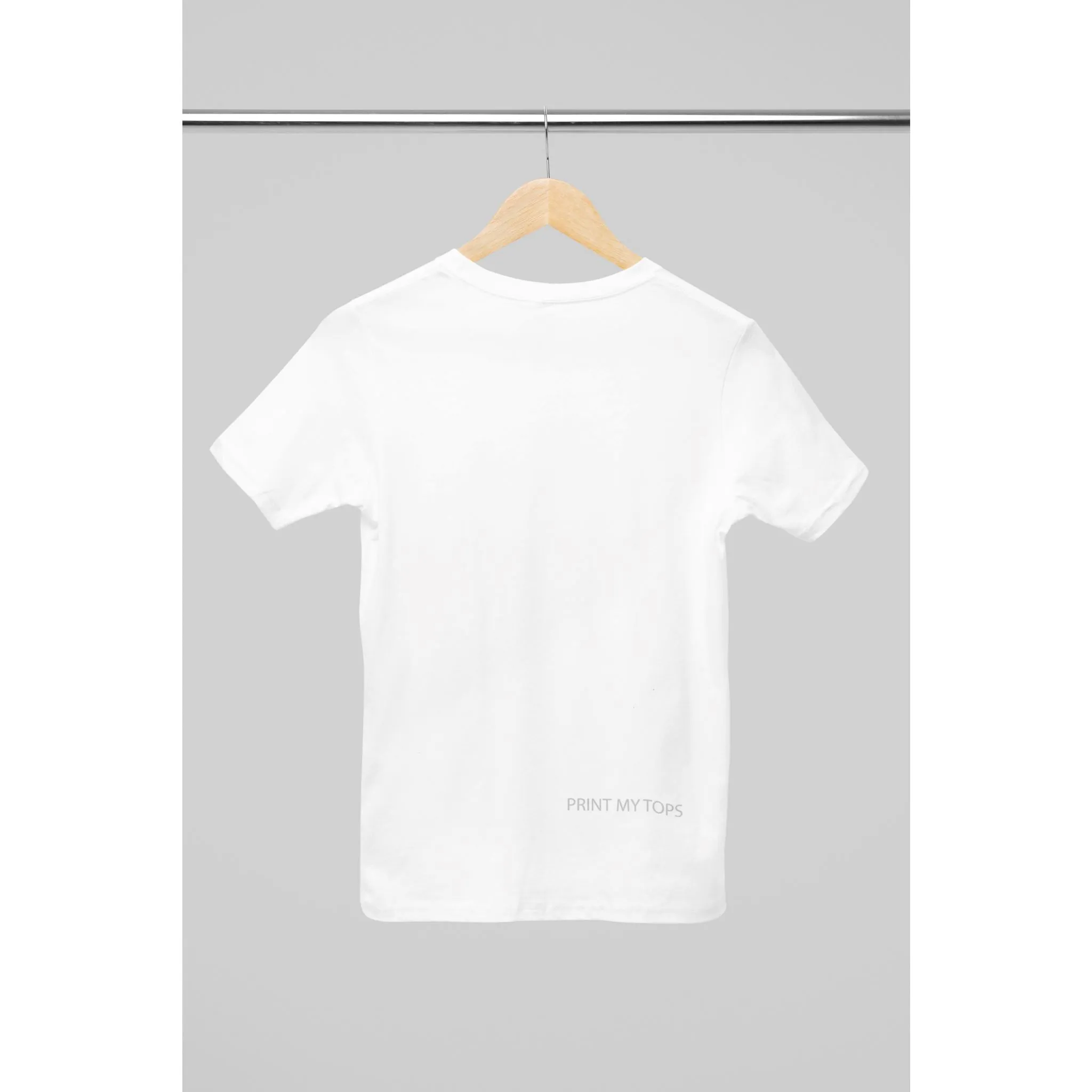 Crew Neck T-shirts Personalised with Your  Text On Back