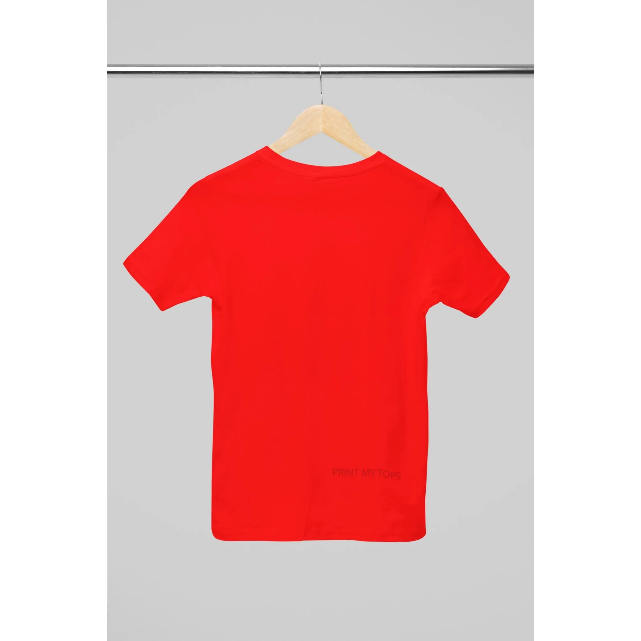 Crew Neck T-shirts Personalised with Your  Text On Back