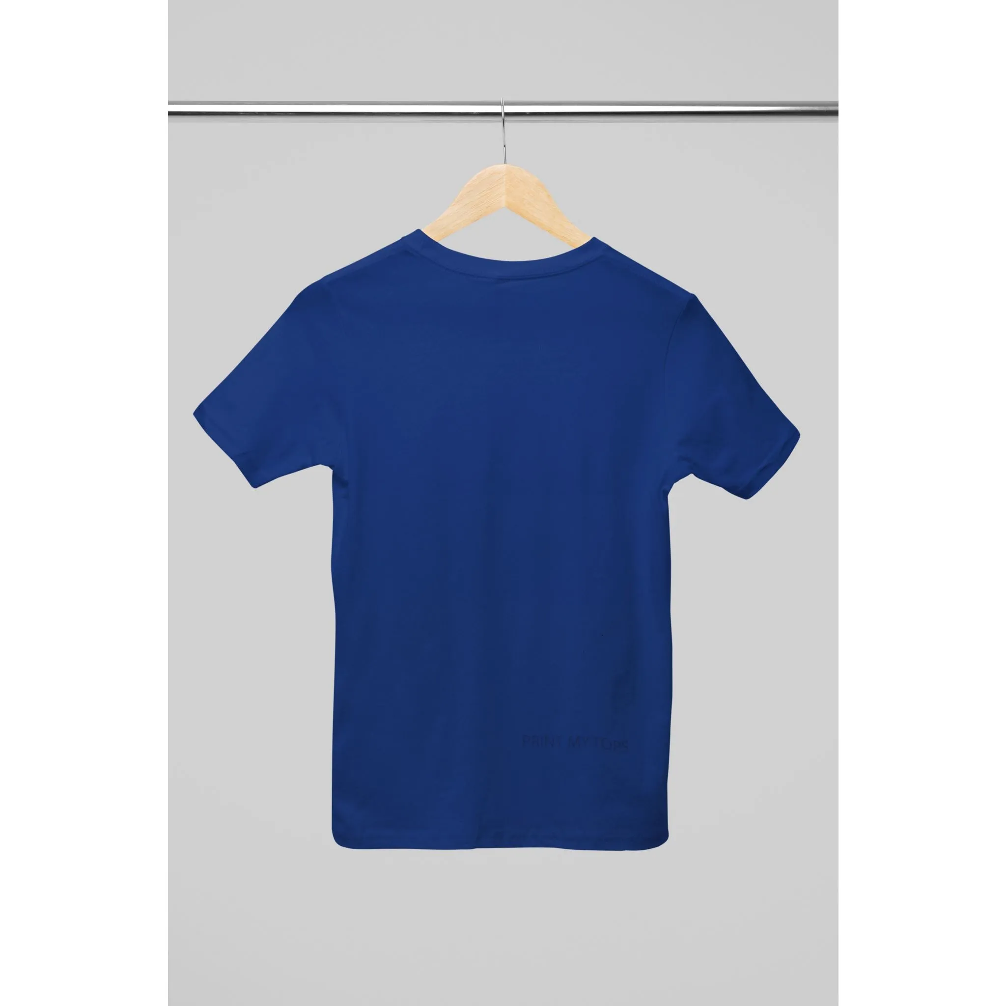 Crew Neck T-shirts Personalised with Your  Text On Back