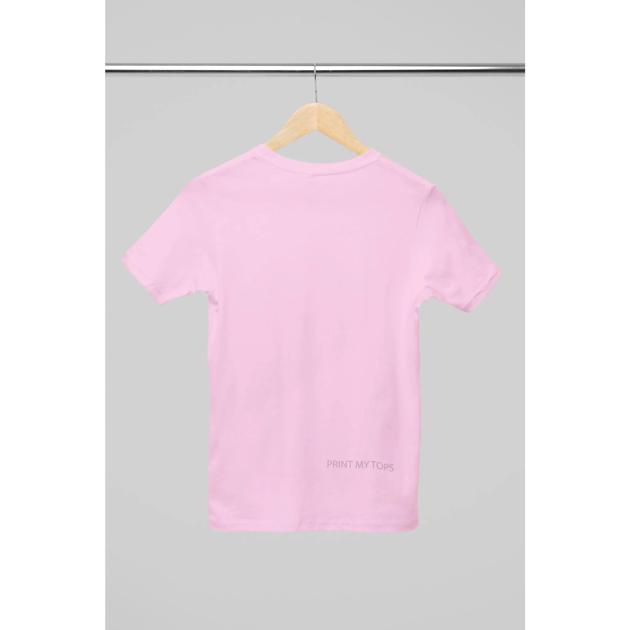 Crew Neck T-shirts Personalised with Your  Text On Back