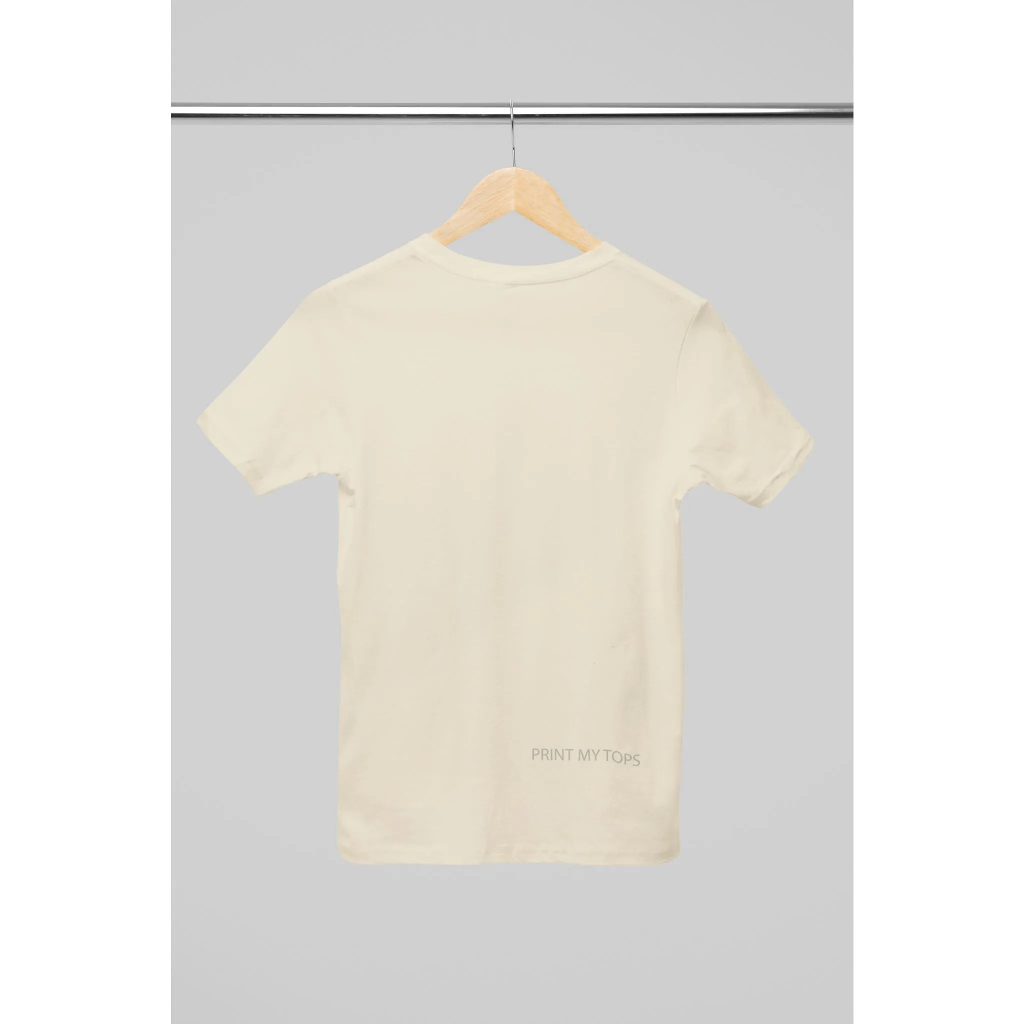 Crew Neck T-shirts Personalised with Your  Text On Back