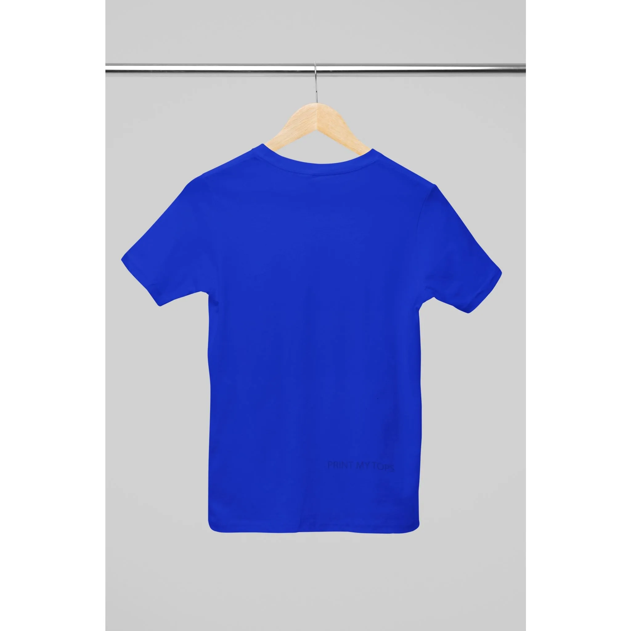 Crew Neck T-shirts Personalised with Your  Text On Back
