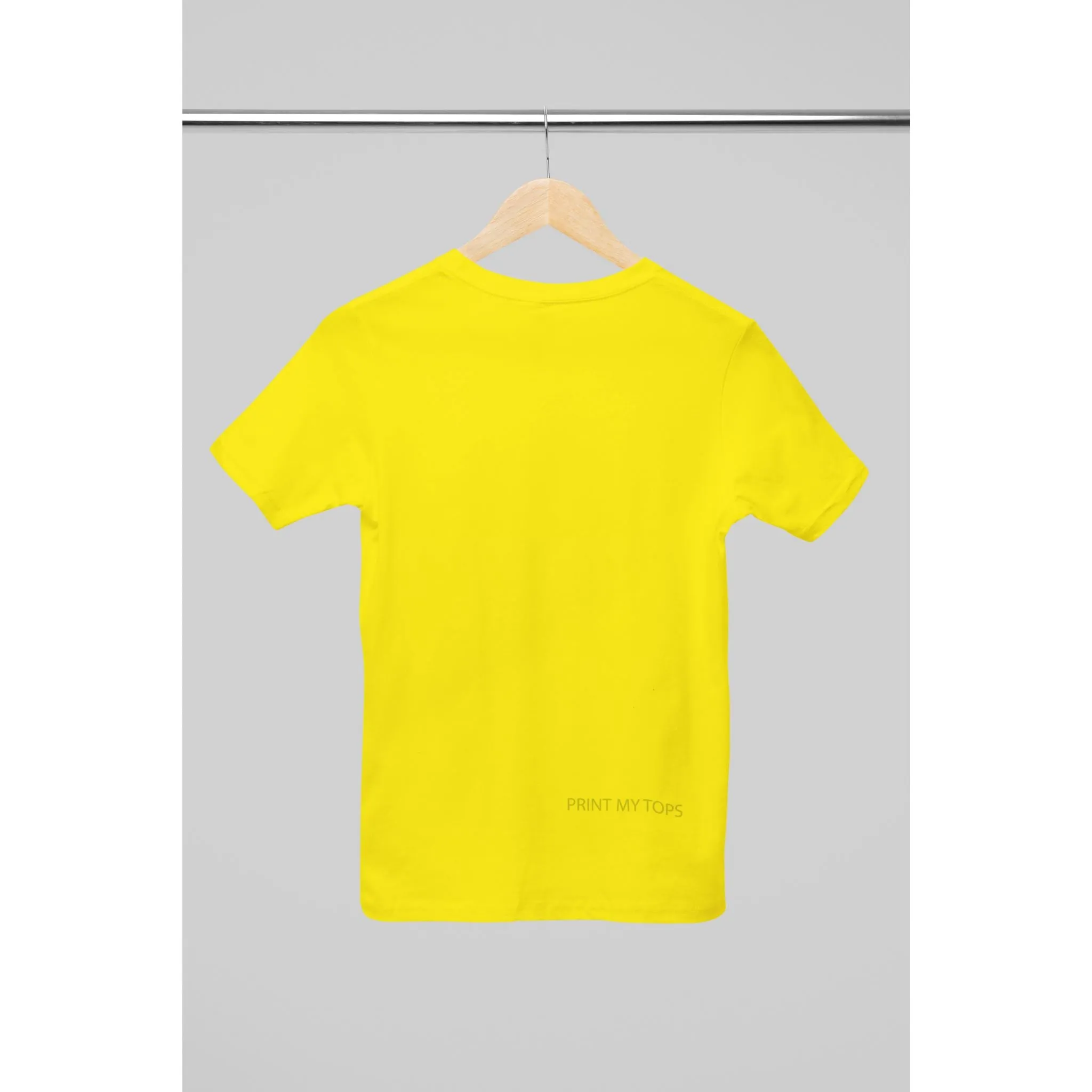 Crew Neck T-shirts Personalised with Your  Text On Back