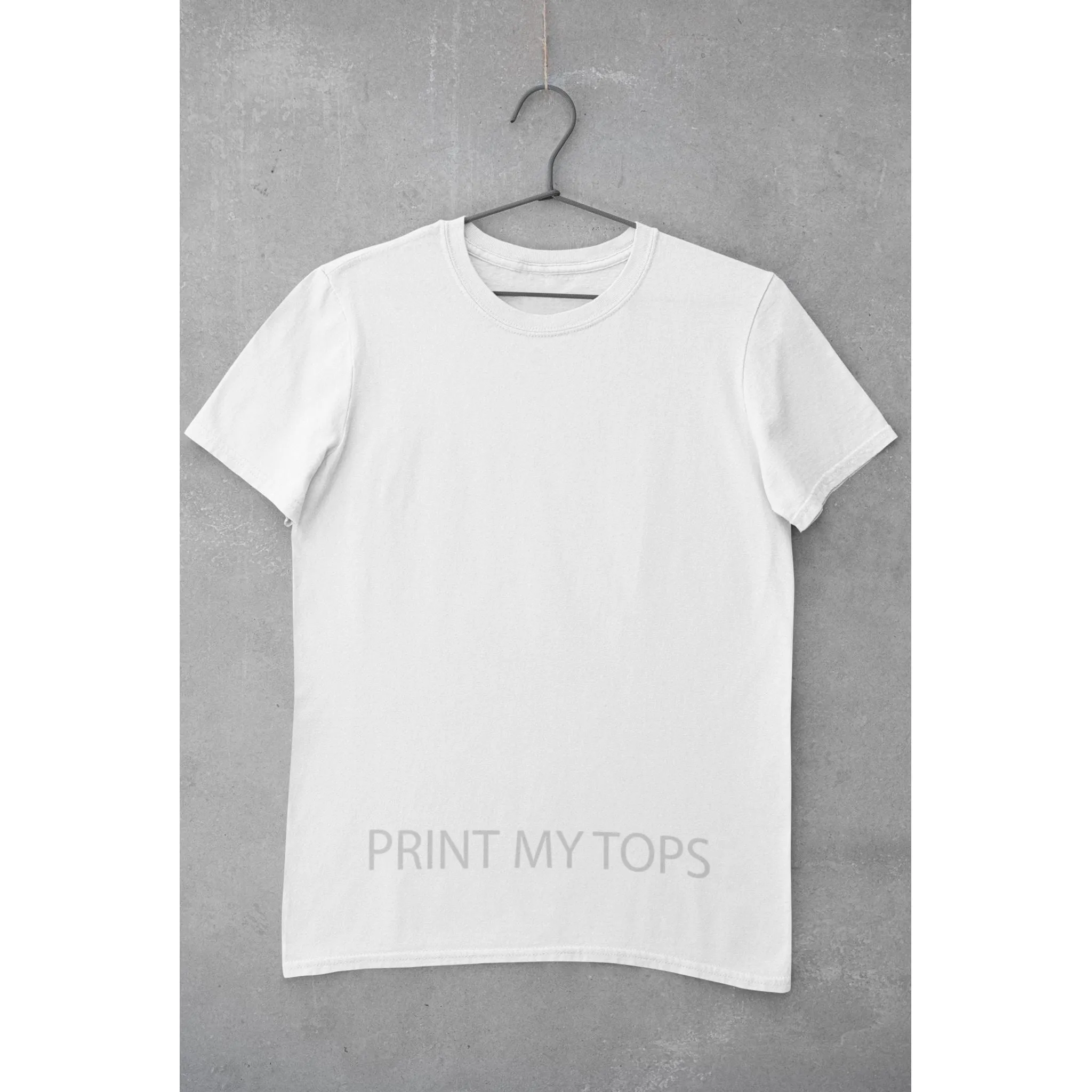 Crew Neck T-shirts with Your Photo and Text