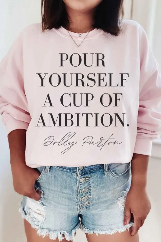 Cup Of Ambition Plus Size Sweatshirt