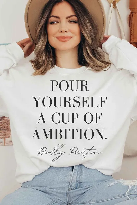 Cup Of Ambition Plus Size Sweatshirt