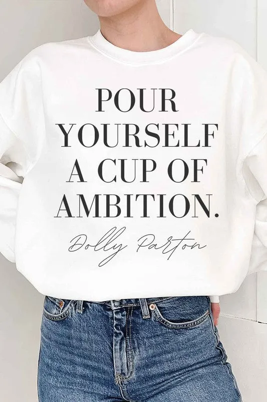 Cup Of Ambition Plus Size Sweatshirt