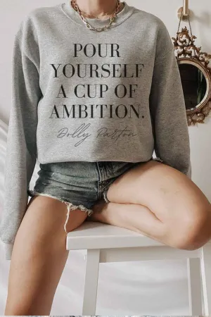 Cup Of Ambition Plus Size Sweatshirt