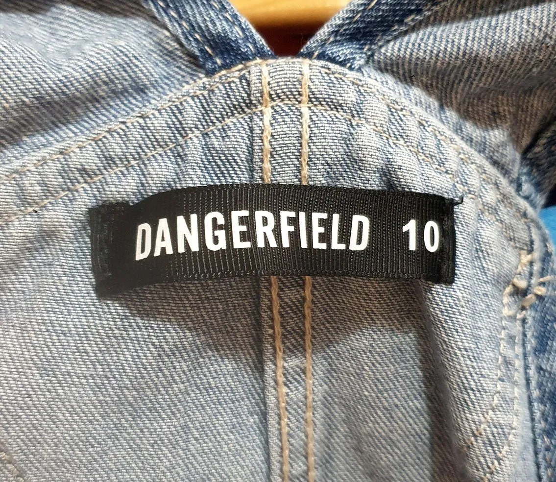 Dangerfield denim overalls size 10