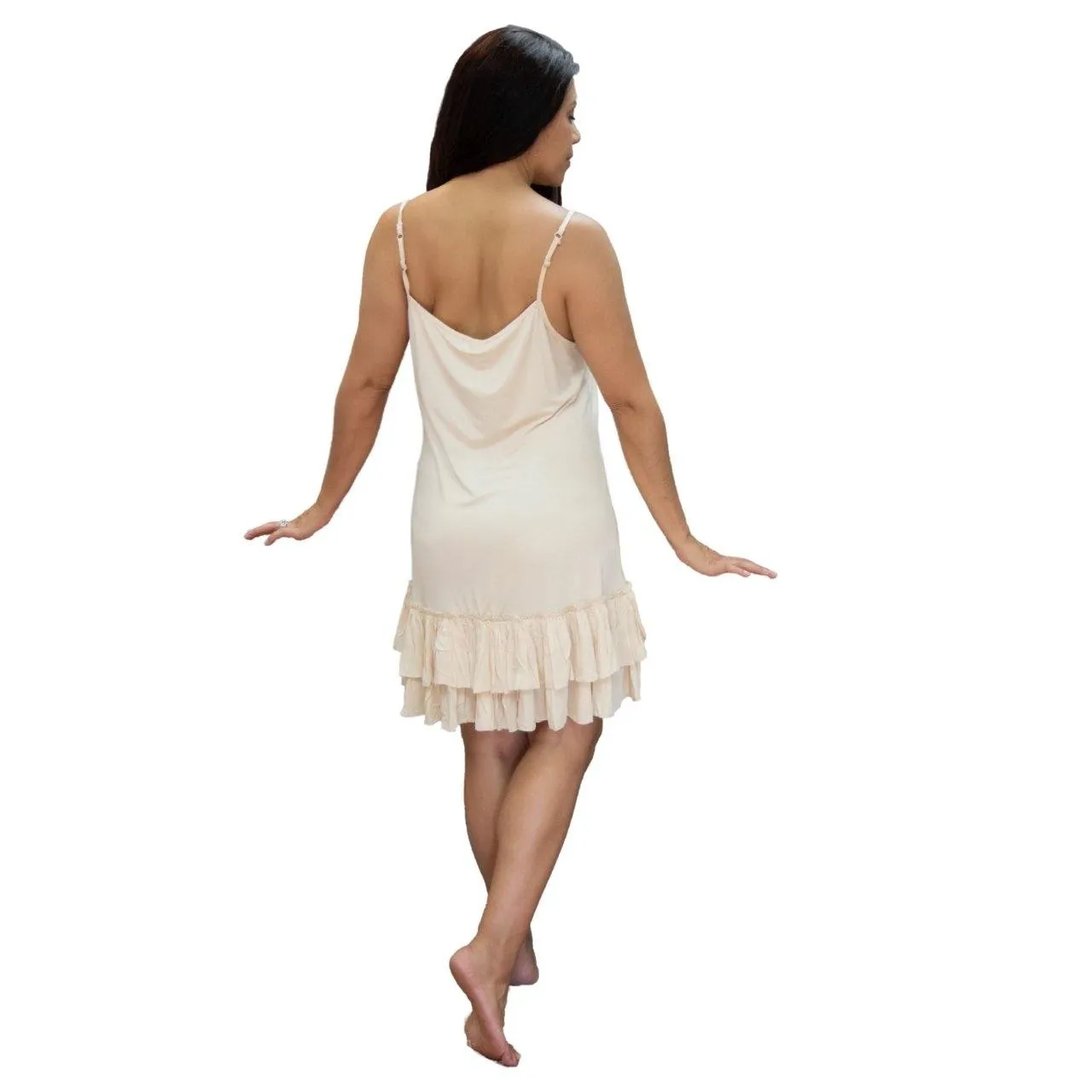 Dark Chocolate Double Layered Ruffle Dress Extender