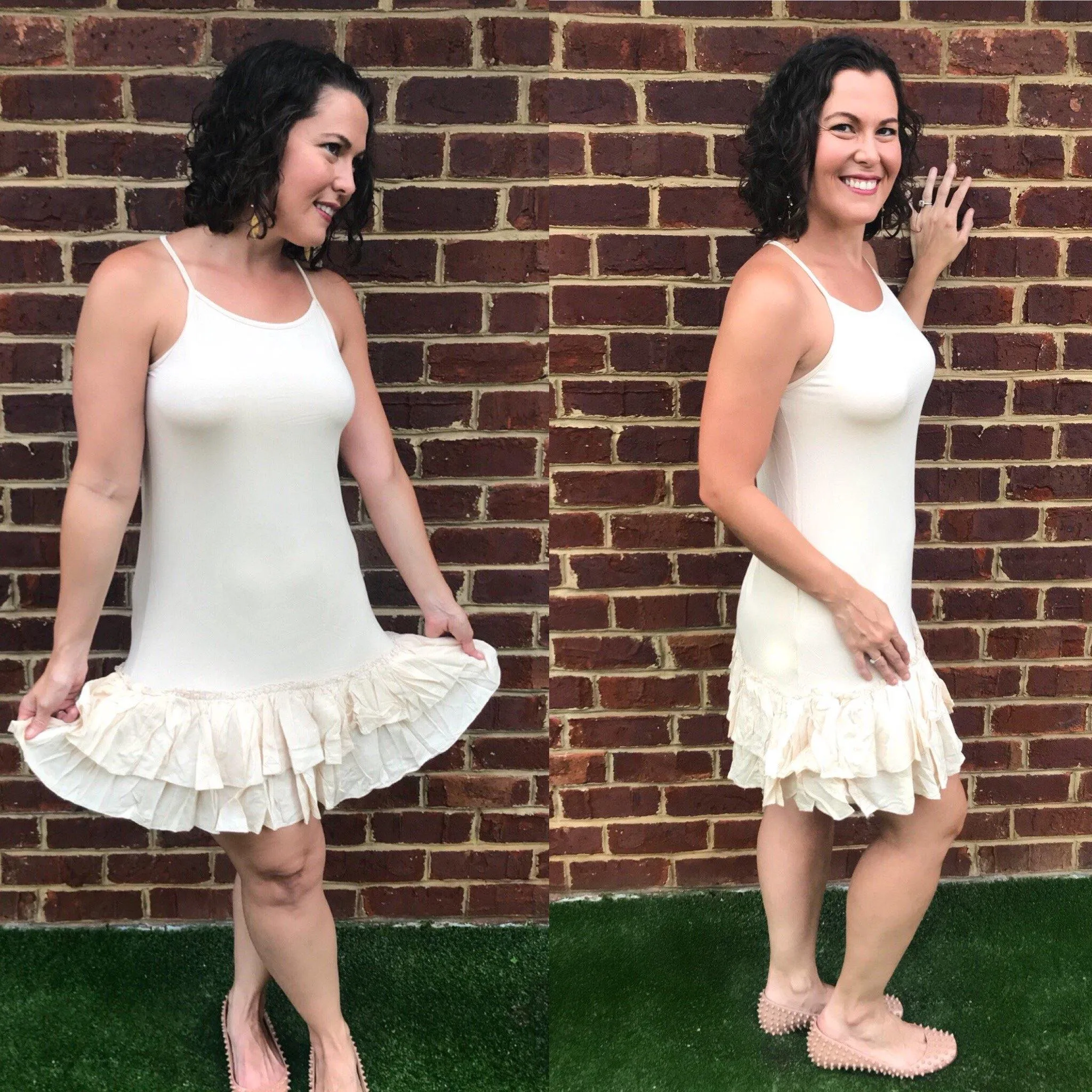 Dark Chocolate Double Layered Ruffle Dress Extender
