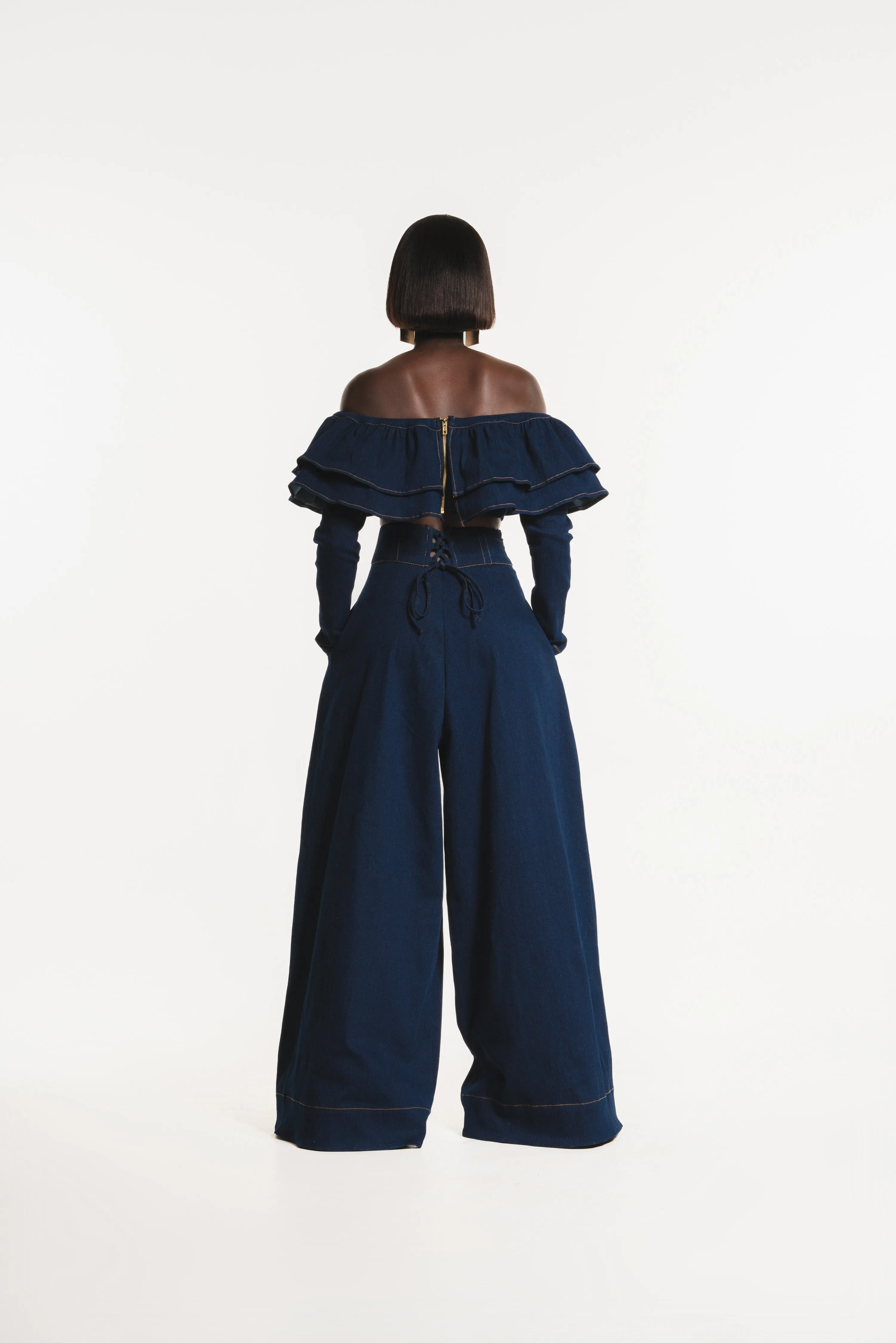 Denim KIARA Wide Leg Pants