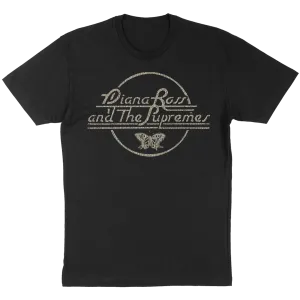 Diana Ross And The Supremes "Butterfly Circle" T-Shirt in Black