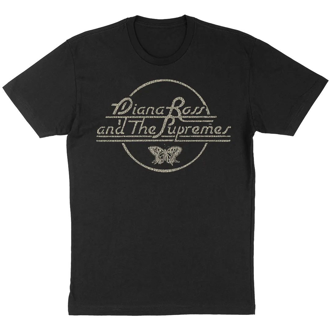 Diana Ross And The Supremes "Butterfly Circle" T-Shirt in Black