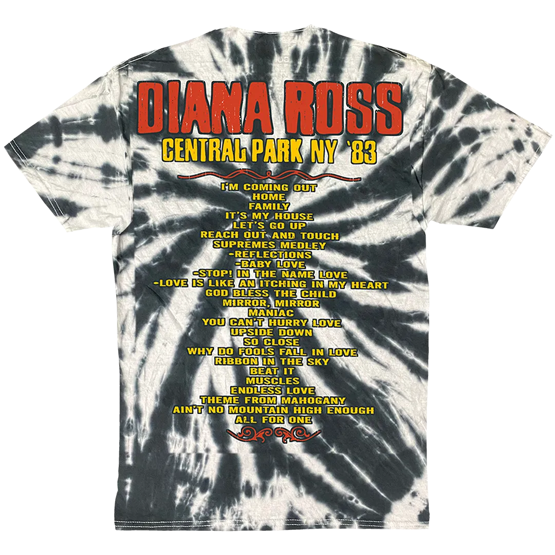 Diana Ross "Central Park 83" T-Shirt in Tie Dye