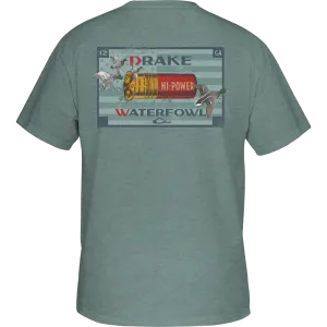 DRAKE HI POWER SHELL T-SHIRT - BLUE SURF