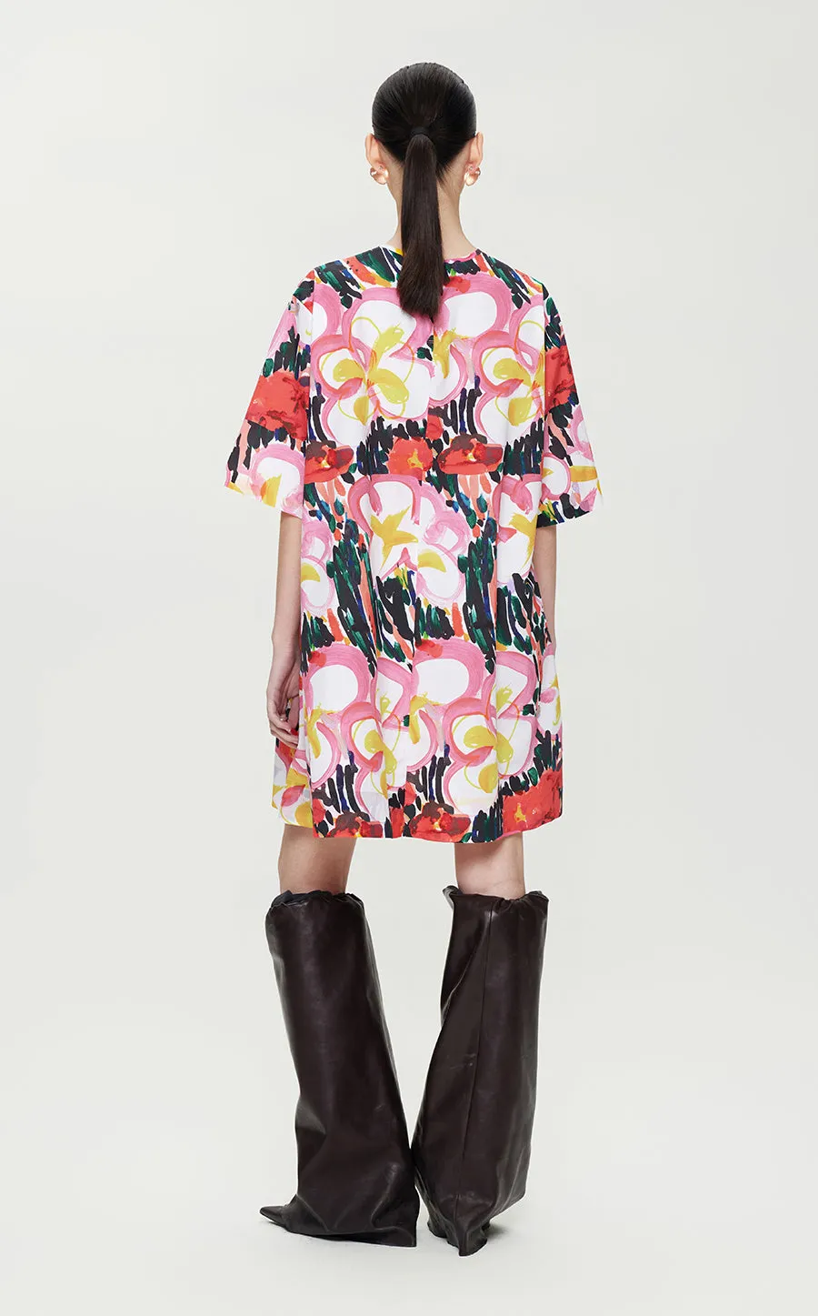 Dress / JNBY Oversized Miao-inspired Floral Prints Dress