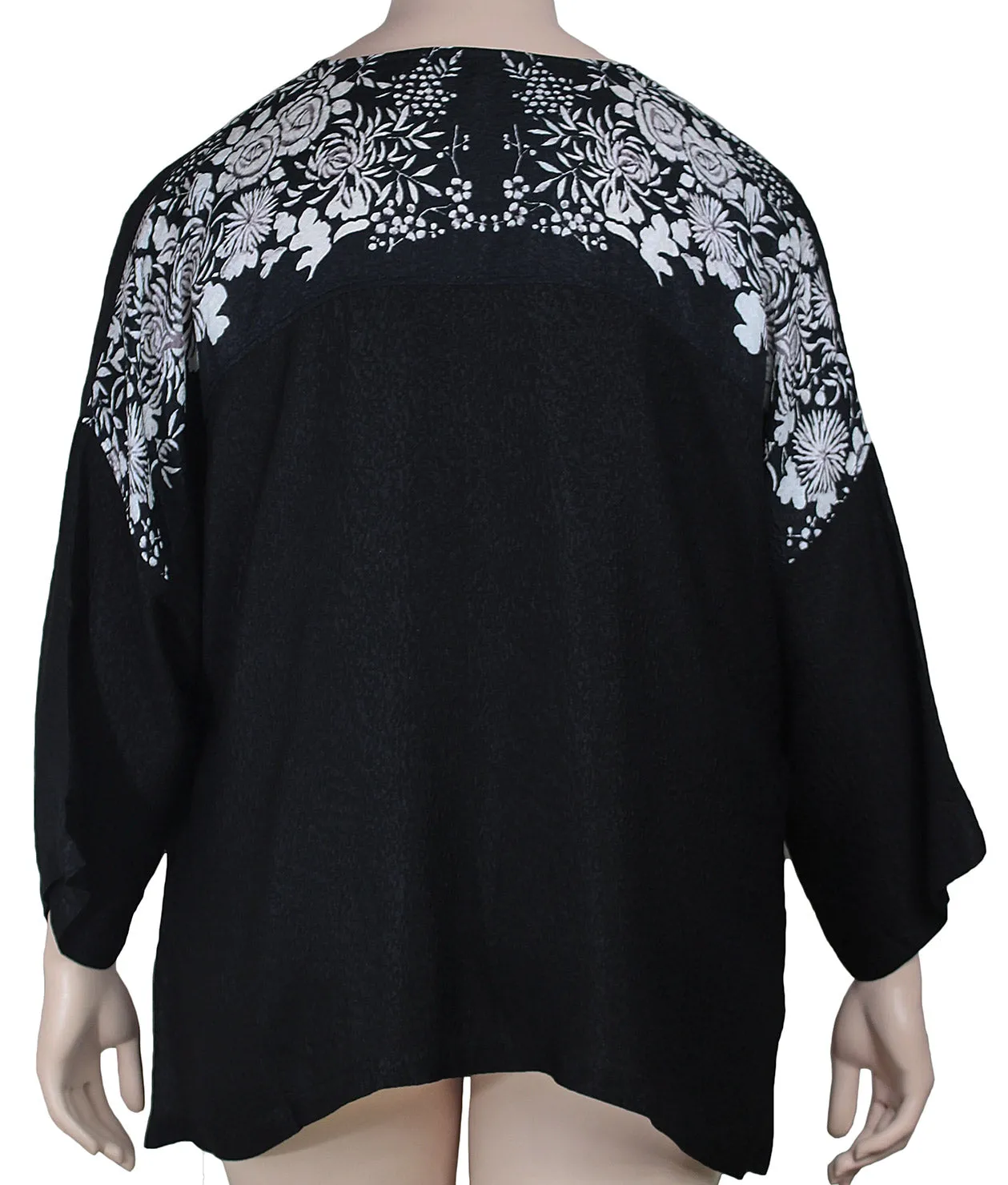 Dressori Silk Jewel Neck Blouse
