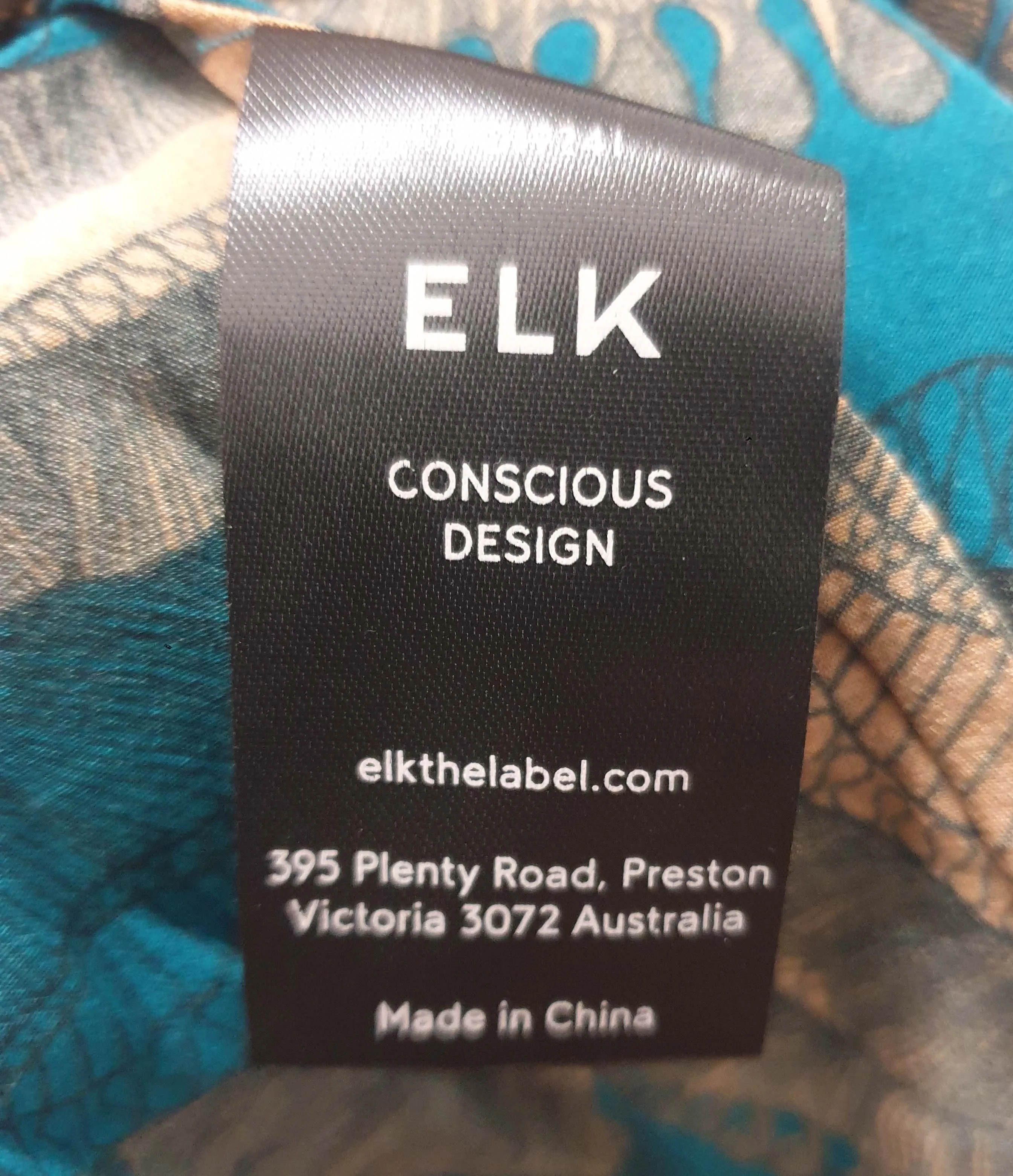 Elk blue floral print long sleeve maxi shirt dress size 12