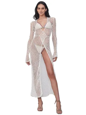 Elki Ivory Crochet Dress ::RET