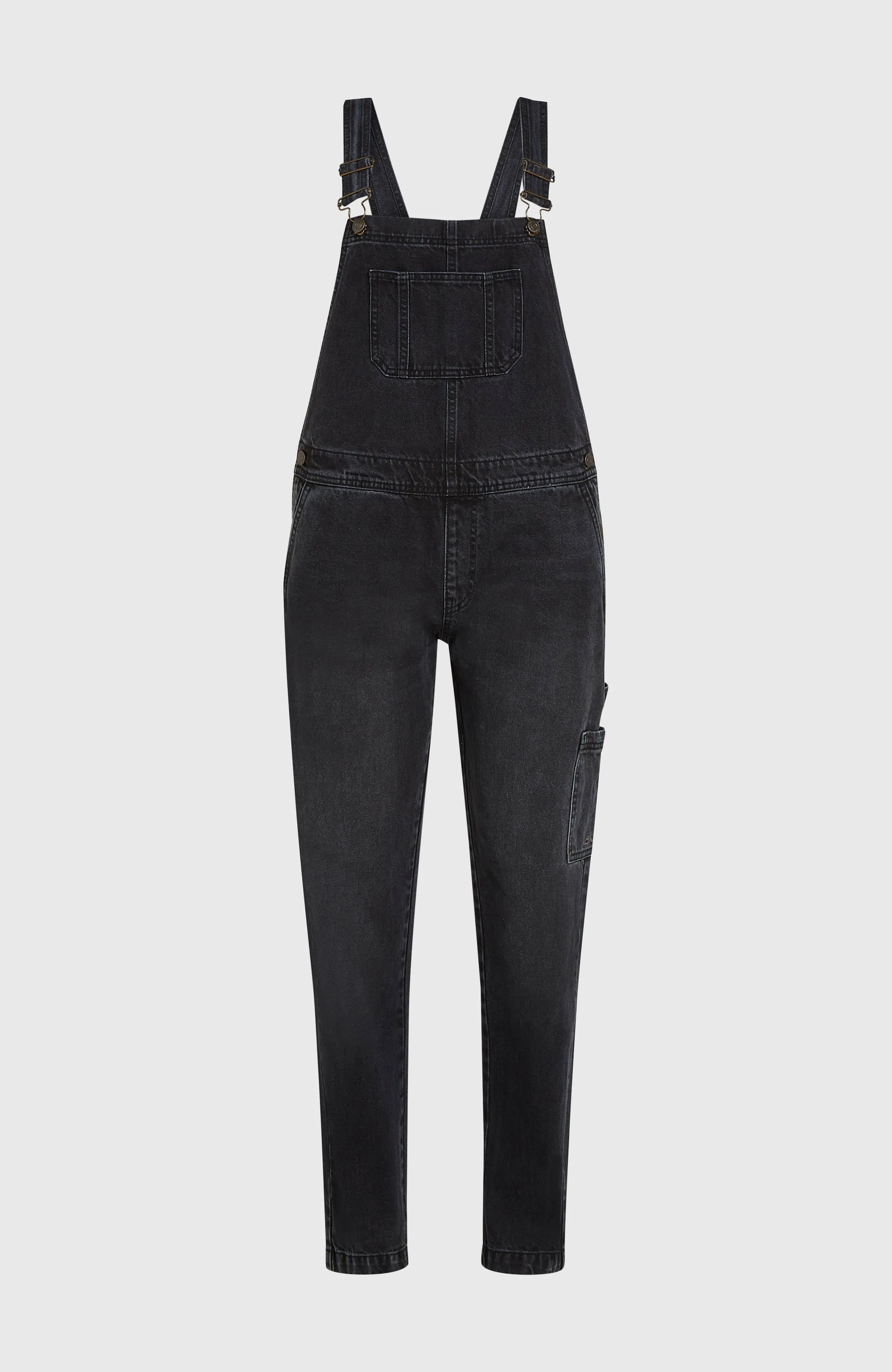 Essentials Twill-Latzhose | Black Out