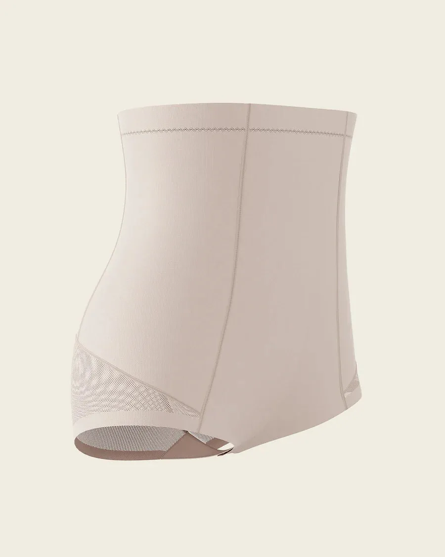 Extra High-Waisted Sheer Bottom Sculpting Shaper Panty In Nude - Leonisa