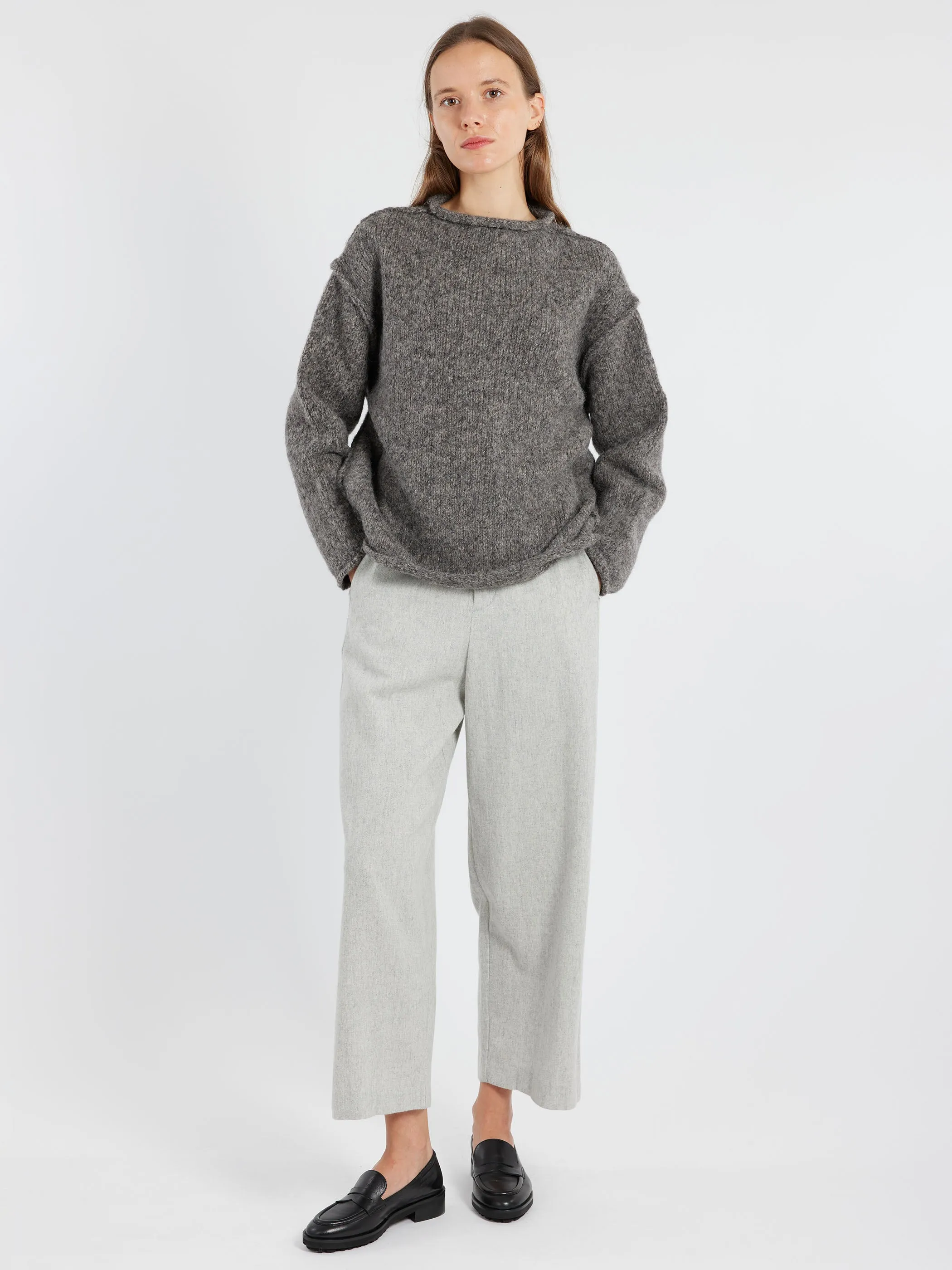 Flannel Wide Pants