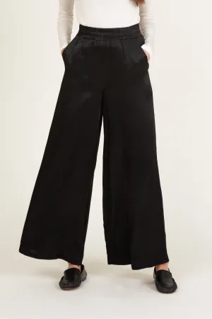 Flora Wide Pants - Black