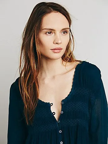 Free People Blue Bird Smocked Top | Sale