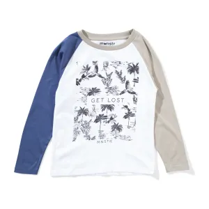 Garden Ls Tee - White/Olivine