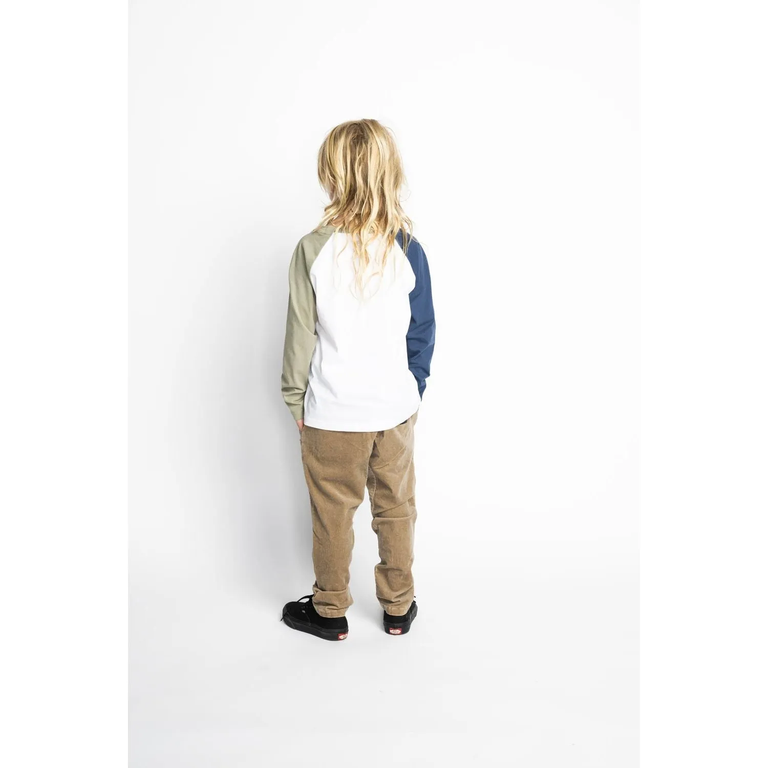 Garden Ls Tee - White/Olivine