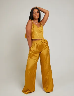 Genesis | Wide Leg Gold Set