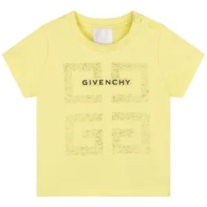 Givenchy Baby Boys Yellow T-Shirt