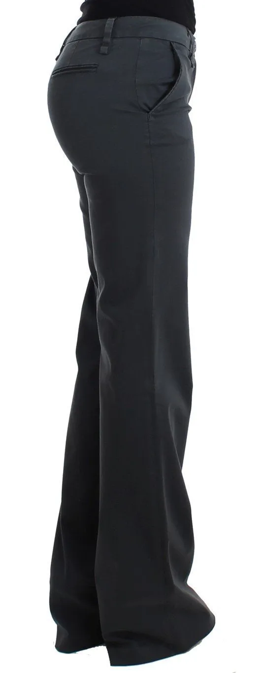 Gray wide leg pants
