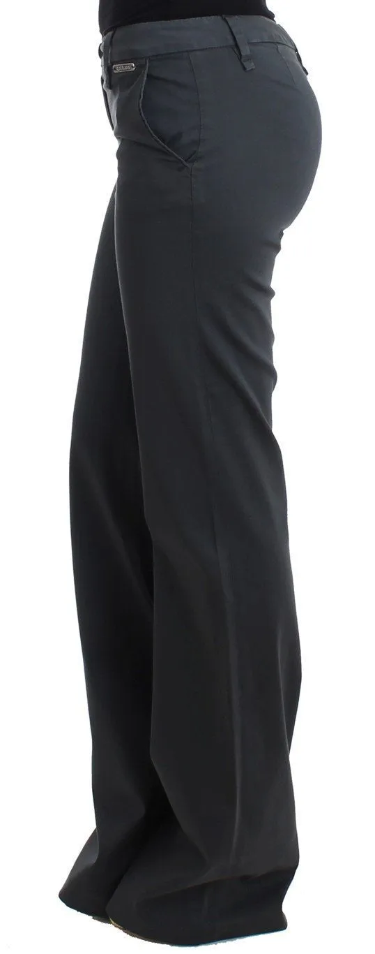 Gray wide leg pants