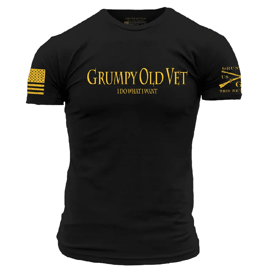 Grumpy Old Vet T-Shirt - Black