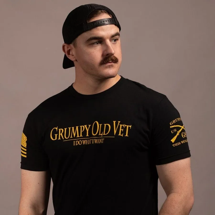 Grumpy Old Vet T-Shirt - Black