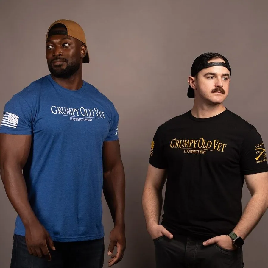 Grumpy Old Vet T-Shirt - Black