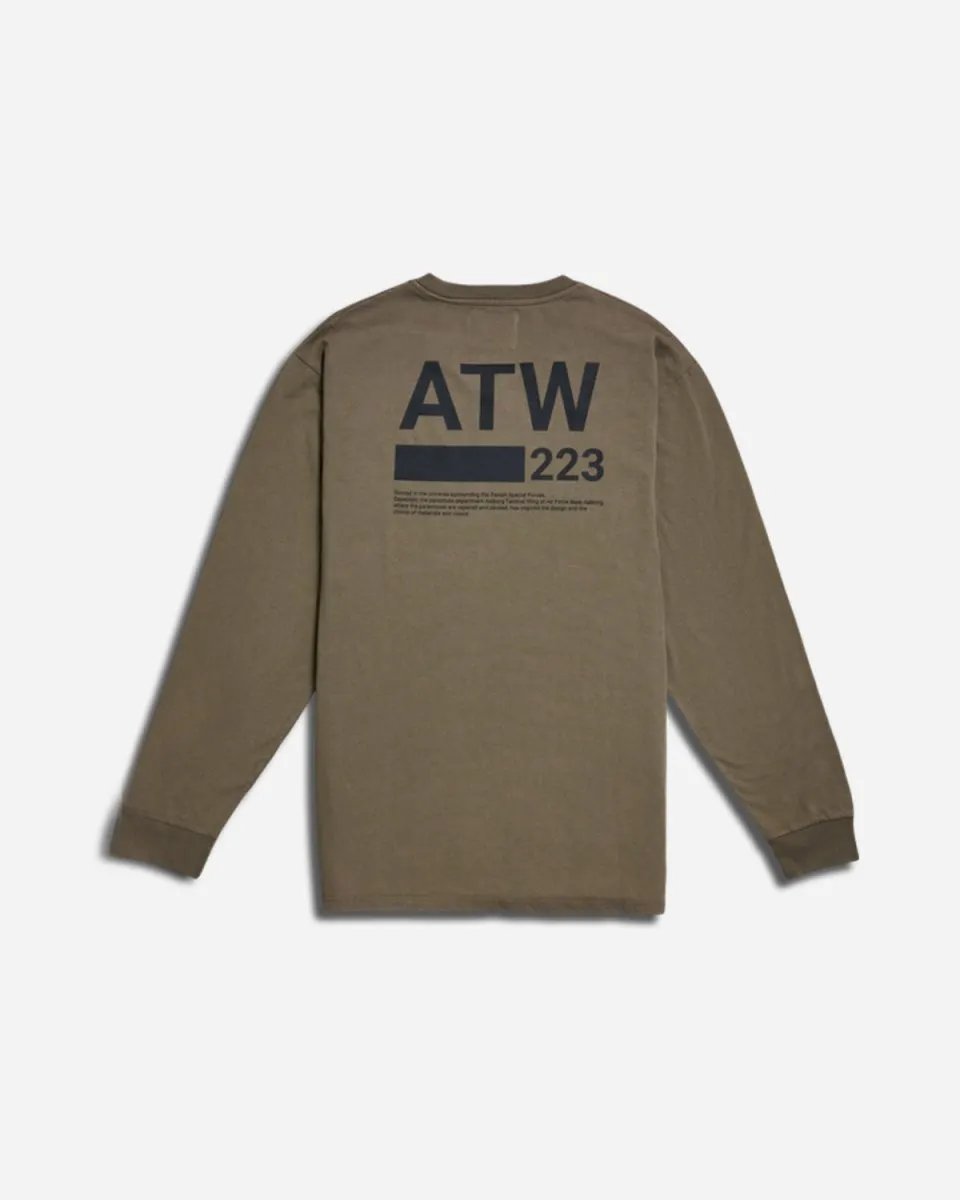 Halo Graphic L/S Tee - Major Brown
