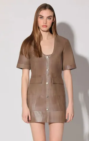 Harlynn Sand Leather Dress, Sand - Leather by Walter Baker