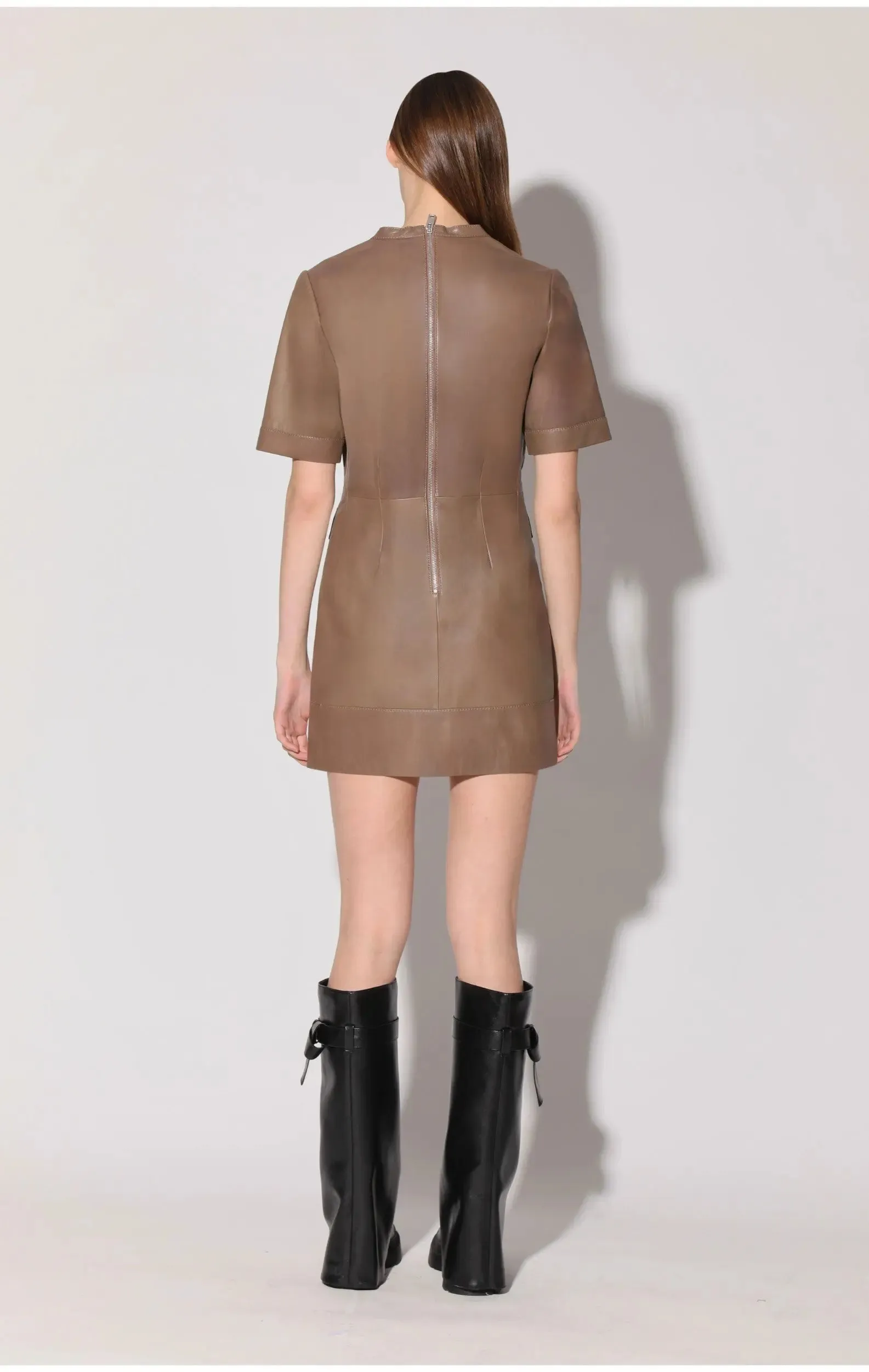 Harlynn Sand Leather Dress, Sand - Leather by Walter Baker