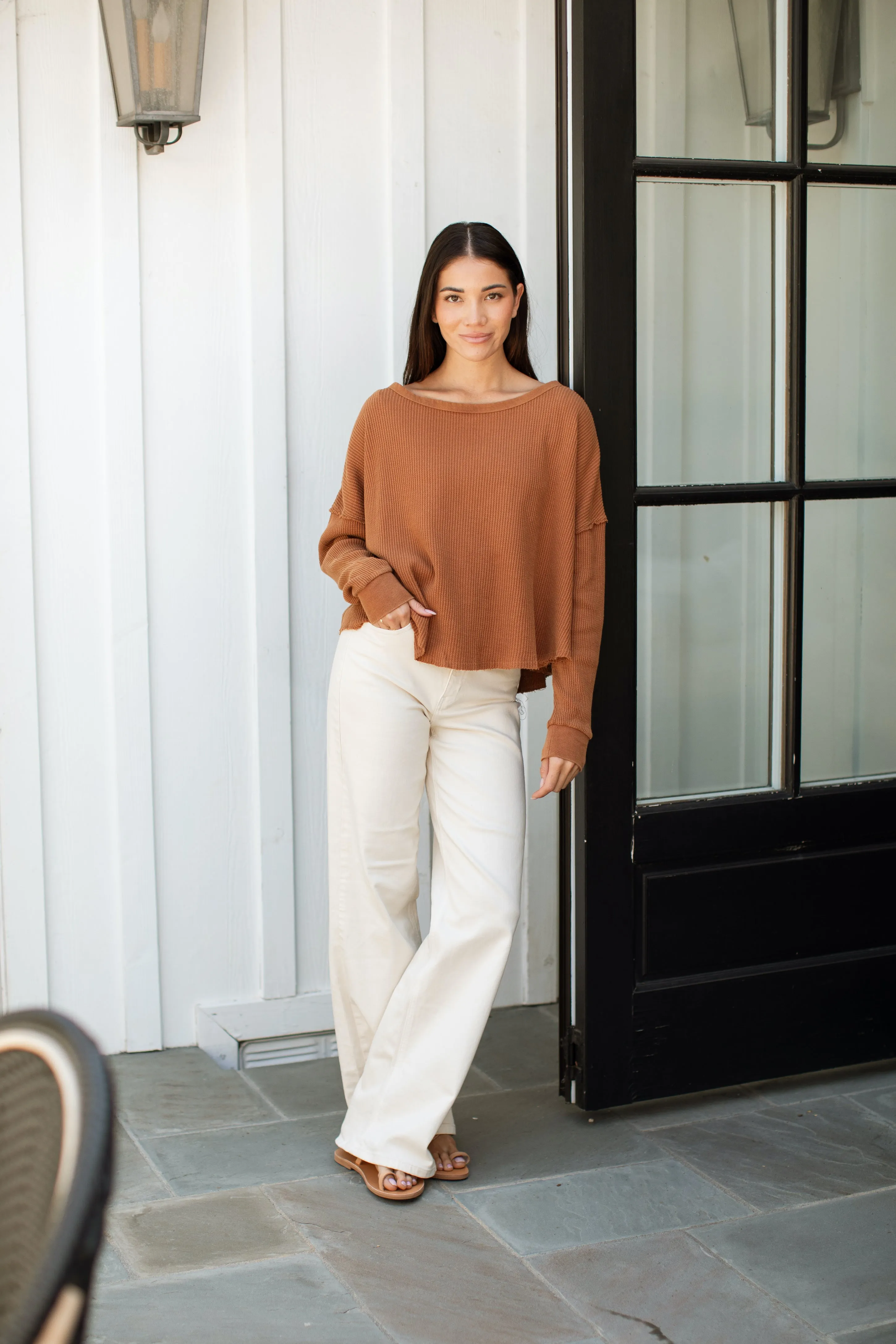 Hazel Waffle Long Sleeve