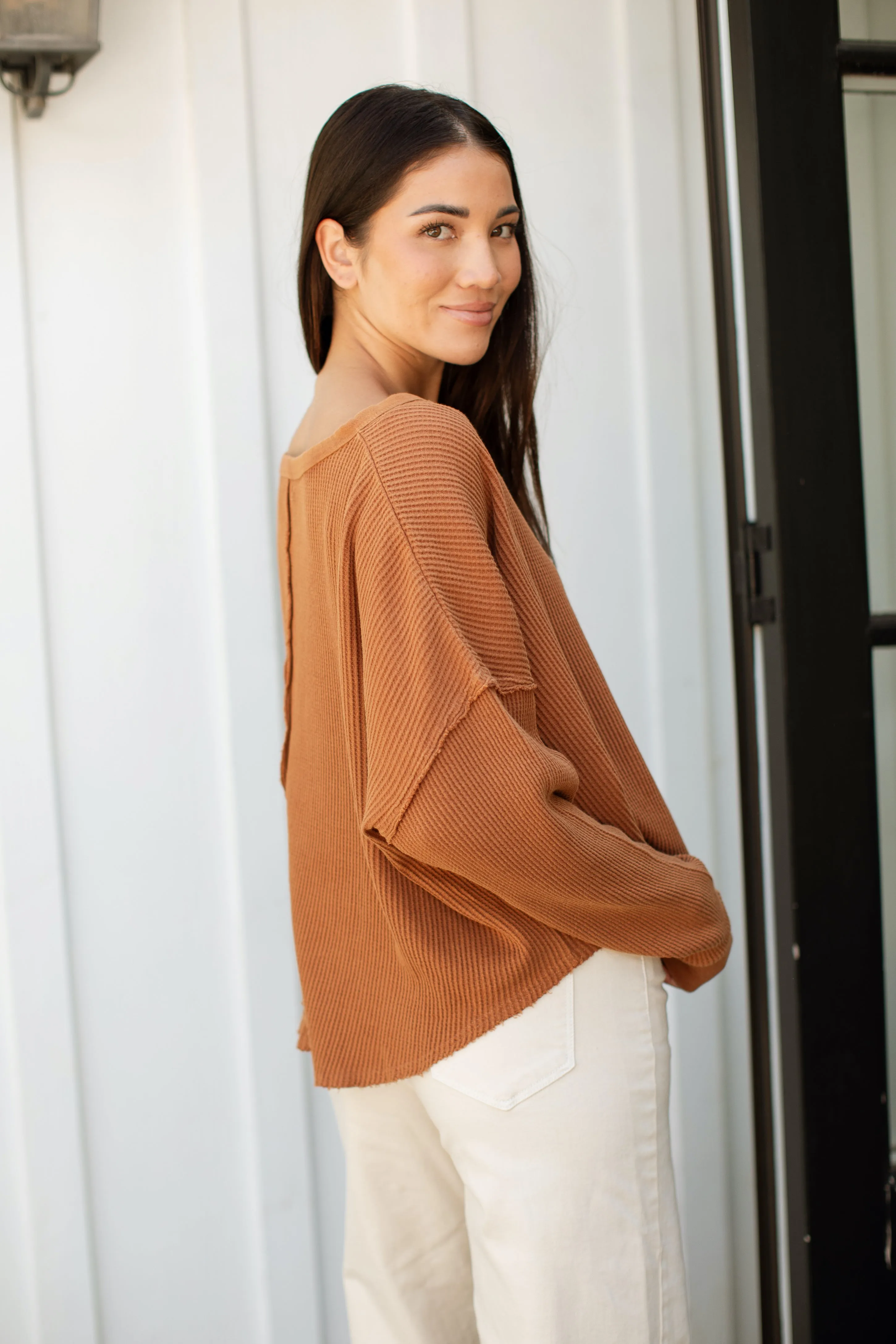Hazel Waffle Long Sleeve